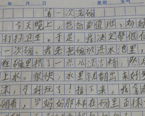 初涉洗碗（一场关于洗碗的冒险）