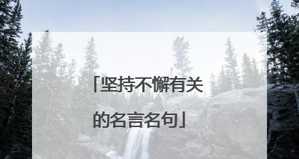 坚持不懈，方有成功之路（一个寻宝者的故事）